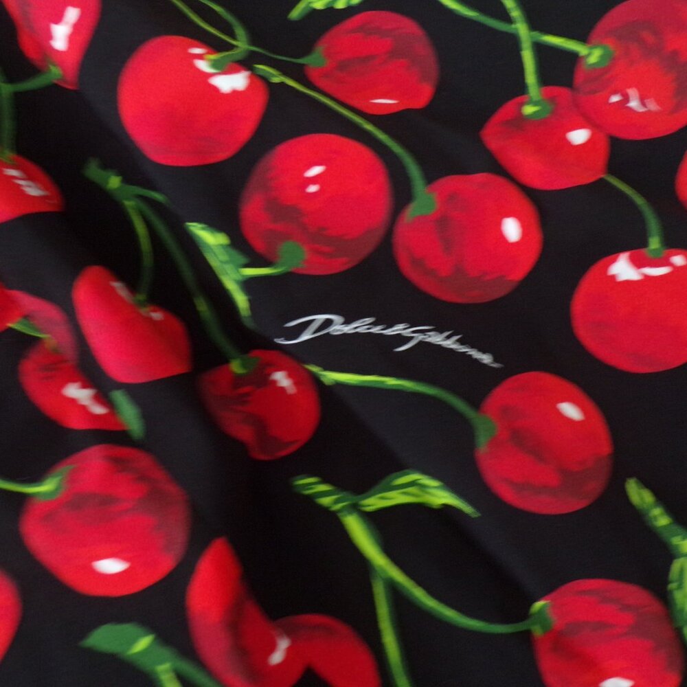 NWOT Dolce & Gabbana STUNNING cherry fruit print midi dress 46/L HOST PICK - Picture 11 of 13
